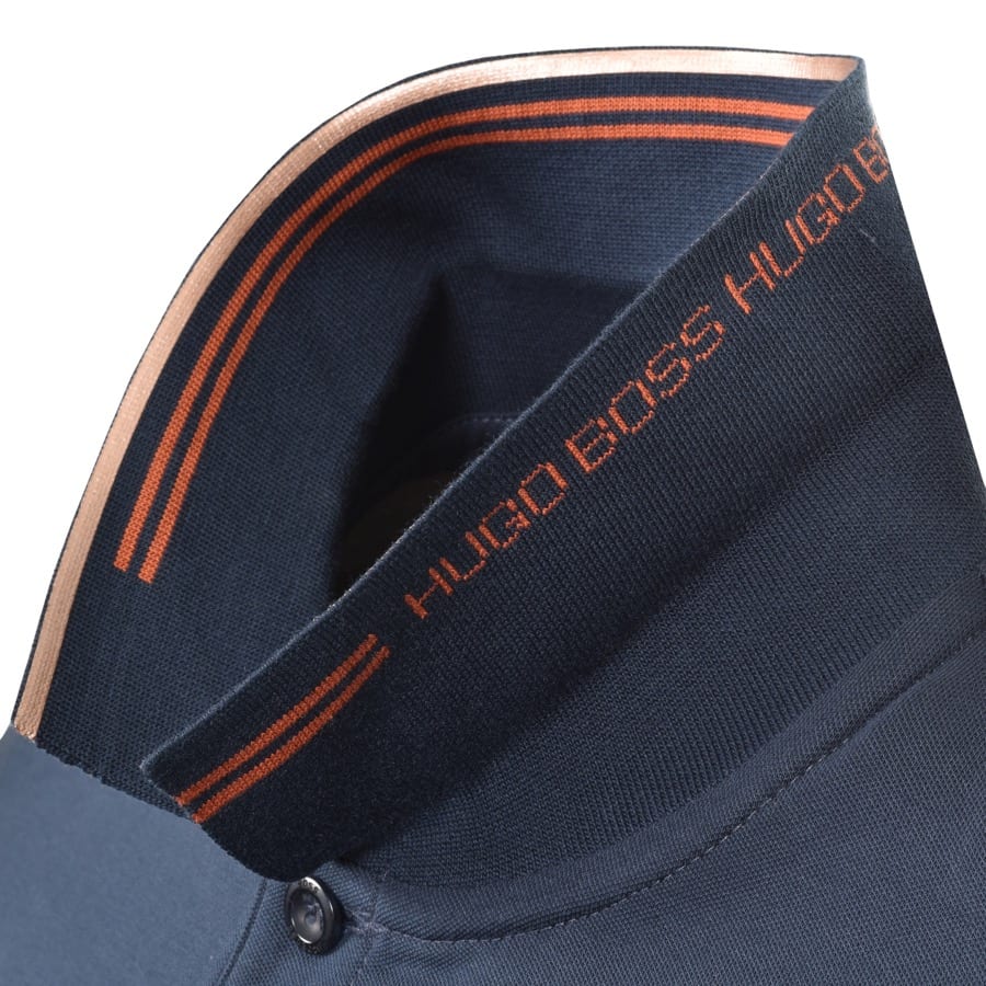 Alternative Image for ProductBOSS Athleisure Paul Curved Polo T Shirt Navy3